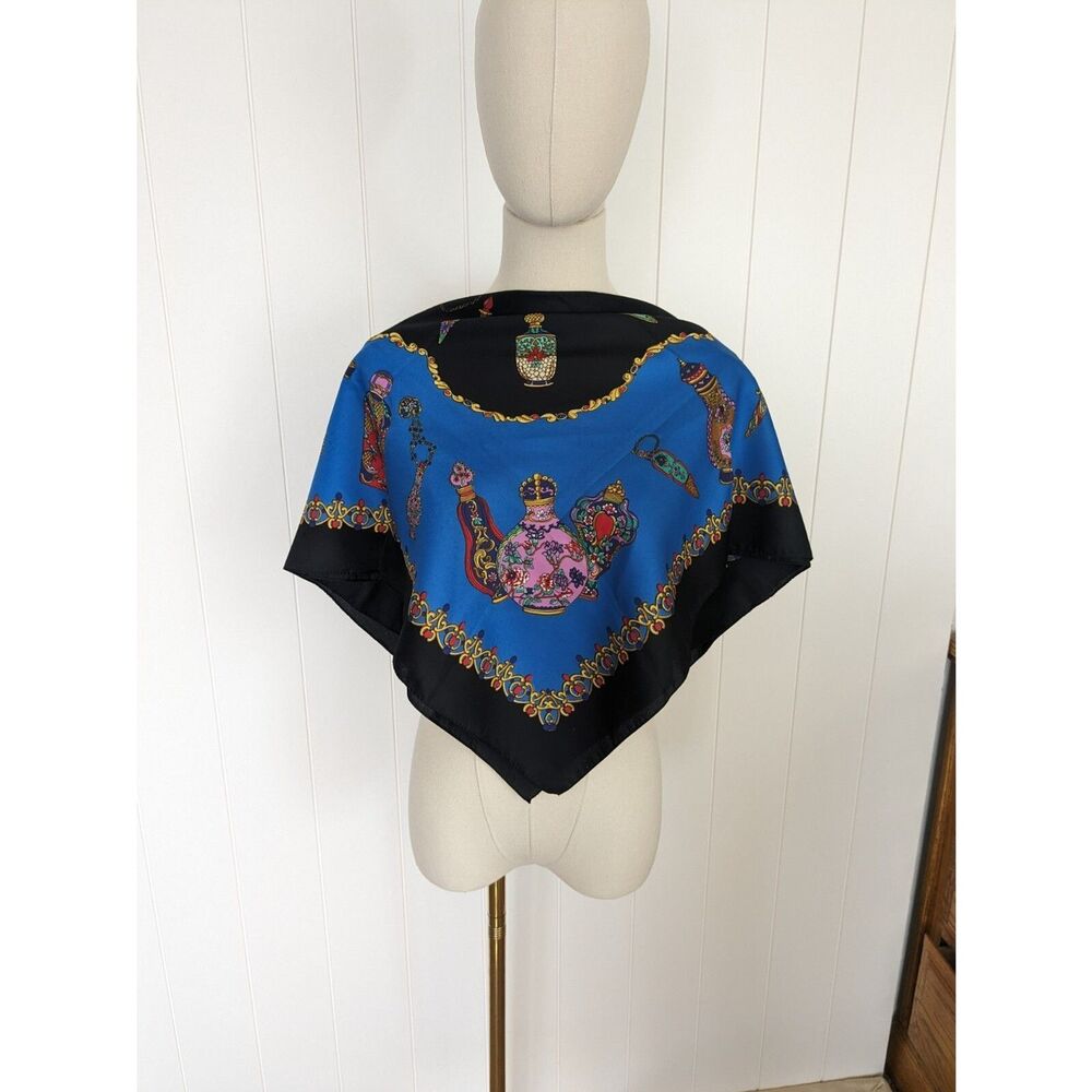 Art of the Scarf for Tie Rack Polyester Scarf - Vibrant Color Bottles Design